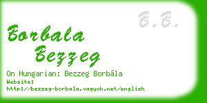 borbala bezzeg business card